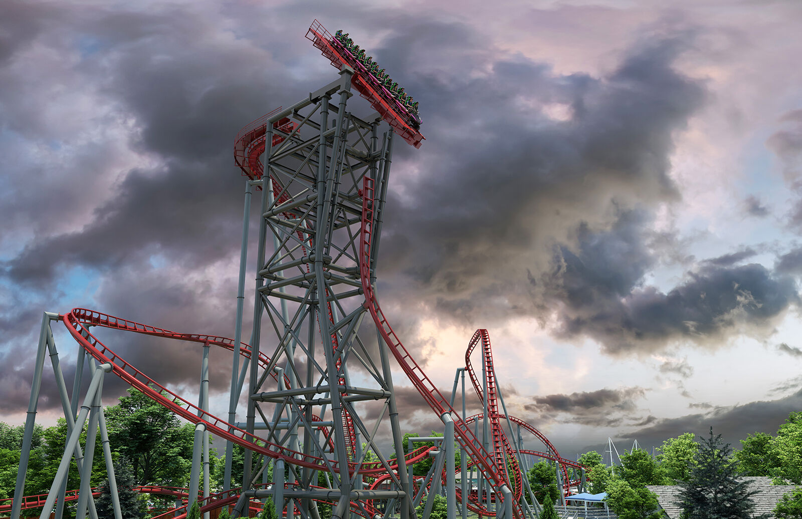 Record-breaking Siren’s Curse tilt coaster  to lure Cedar Point® thrill seekers in 2025